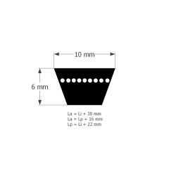 *10X1225LI M-BELT Ékszíj