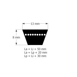 *13X1220LI/1250LW BARUM Ékszíj