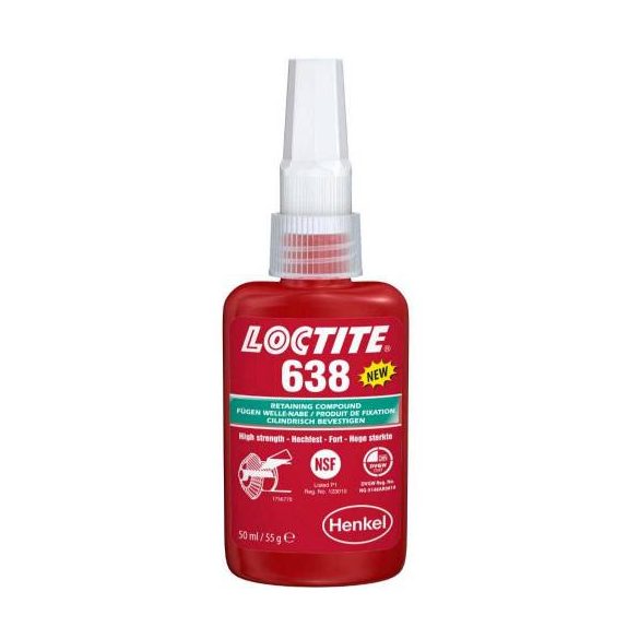 LOCTITE 638 50 ml Rögzitő ( VESZÉLYES Rögzítő nagy szilárdságú )