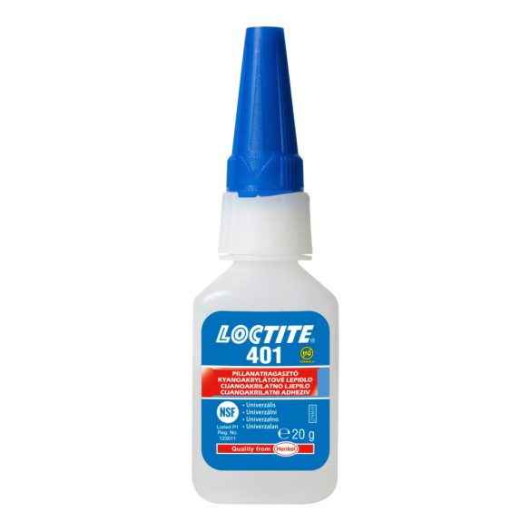 LOCTITE 401 20 g Pillanatragasztó ( VESZÉLYES Pillanatragasztó ált felhaszn. )