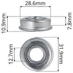 FŰNYÍRÓ KERÉKCSAPÁGY KESKENY 12.7mmx28.6mm (104-038)