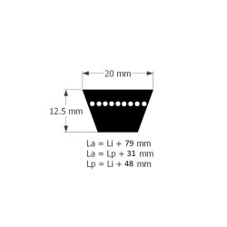 *20X1320LI M-BELT Ékszíj