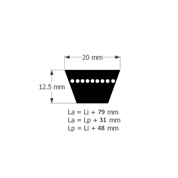 *20X1320LI M-BELT Ékszíj