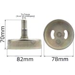 KÍNAI FŰKASZA KUPLUNG HARANG 4 SZÖGLETES 7X7 MM