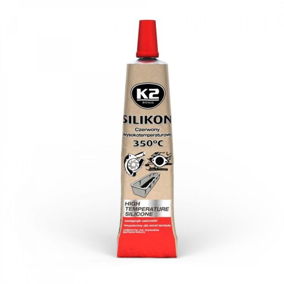 K2 RED SILICONE 85G PIROS TÖMÍTŐ