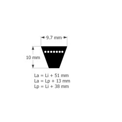 *9.5X800LA/XPZ787LP  BOSCH ( Fogazott ékszíj )