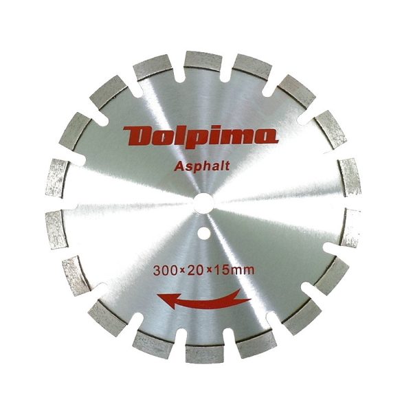 GYÉMÁNTTÁRCSA ASZFALT LASER 300X20MM 15X3,0MM