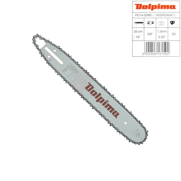 LÁNCVEZETŐ  DOLPIMA 3/8 1,3MM 35CM/14" + CHAIN 52 DL"